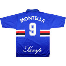 1997-98 Sampdoria #9 Montella Maglia Asics Daewoo  SHIRT MAILLOT TRIKOT usato  Como