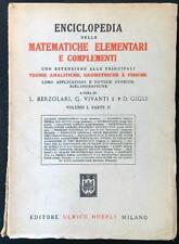 Enciclopedia delle matematiche usato  Italia