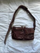 Free People Wade Leather Sling Crossbody Bag Brown Leather Cognac for sale  Shipping to South Africa