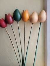 Decorative wooden tulips for sale  WITNEY