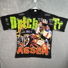 Camiseta Vintage Holandesa TT Assen Corrida de Motocicleta Estampa Total Adulto GG Preta comprar usado  Enviando para Brazil