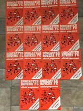 Doncaster rovers programmes for sale  SWADLINCOTE