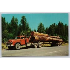 Postcard red logging for sale  Leander