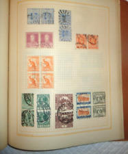 Vintage Olympic Postage Stamp Album Full of Old pre-1940's stamps mostly Pairs, used for sale  Shipping to South Africa