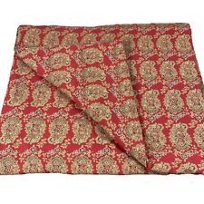 Pottery Barn Greta Bhotah Red Paisley King Duvet Cover Cotton/Linen Blend for sale  Shipping to South Africa