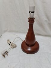 wooden table lamp stand, with natural grain  with vintage plug  ,fully working for sale  Shipping to South Africa