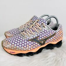 Zapatos para correr MIZUNO Wave Prophecy 3 hexagonales púrpura y naranja ~ para mujer talla 8,5 segunda mano  Embacar hacia Argentina