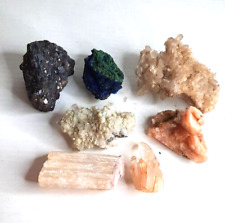 MIXED LOT MINERAL SPECIMENS GALENA, CRYSTAL SPECIMENS, AZURITE, GYPSUM MINERALS for sale  Shipping to South Africa