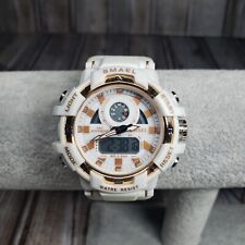 Relógio esportivo digital feminino SMAEL branco NOVA BATERIA INSTALADA comprar usado  Enviando para Brazil
