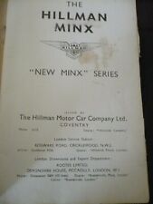 hillman minx for sale  EASTBOURNE