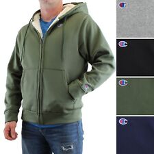 Chaqueta deportiva con capucha Champion Sherpa para hombre con cremallera completa, logotipo bordado, bolsillos segunda mano  Embacar hacia Argentina