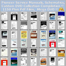 Pioneer Manuais de Serviço Esquemas, Coleção de DVD Personalizada Compilação PDF DVD! comprar usado  Enviando para Brazil