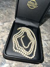 Used, diamond tennis necklace 14k gold for sale  West Palm Beach