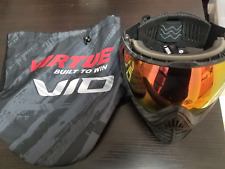 Used, Virtue Vio XS Paintball Mask Black Helmet Face Shield for sale  Shipping to South Africa