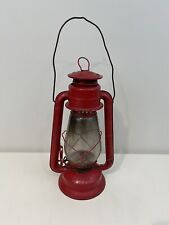 Lâmpada de querosene vermelha vintage DIETZ Junior nº 20 com globo de vidro 12,5" rústica, usado comprar usado  Enviando para Brazil