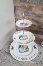 Used, Wedgewood Beatrix Peter Rabbit Cake Stand - 3 Tier Cake /Afternoon Tea Stand. for sale  CLEVEDON