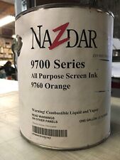 Nazdar 9700 Series All Purpose Orange 9760 Solvent Screen Printing Ink for sale  Shipping to South Africa