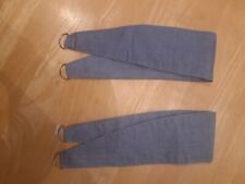 Pair blue fabric for sale  RYDE