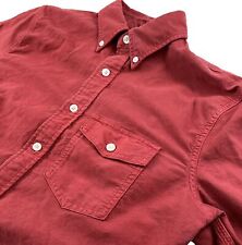 Camisa Oxford Masculina Abercrombie & Fitch Pequena Vermelha Tingida 100% Algodão Excelente Estado Usado, usado comprar usado  Enviando para Brazil