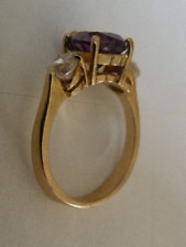 Bague jaune amethyste d'occasion  Béziers