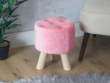 Pink velvet stool for sale  Shipping to Ireland