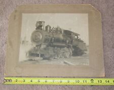 Vintage Mounted Photo Chas A Libby Train Steam Engine 8x10 Railroad Locomotive, used for sale  Shipping to South Africa