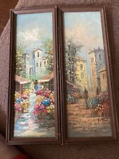 signed framed paintings 2 oil for sale  Pittsburgh