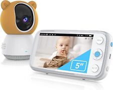 Monitor para bebé, monitor de video para bebé 2K QHD 5"" con cámara y audio, sin WiFi segunda mano  Embacar hacia Argentina