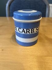 T G Green Cornishware BI.CARB.SODA Storage Caddy Jar 8.5cm Old Church ￼, used for sale  Shipping to South Africa