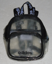 Mochila negra de trébol de vinilo transparente Adidas Originals, usado segunda mano  Embacar hacia Argentina