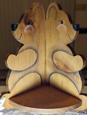 Prateleira de canto infantil de madeira ursinho de pelúcia pendurada, estante - 16" de altura comprar usado  Enviando para Brazil