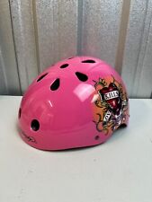 Capacete de patinação BMX Ed Hardy Roller Derby rosa amor mata lentamente grande 54-60cm, usado comprar usado  Enviando para Brazil