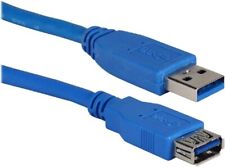 QVS CC2220C-10 USB Extension Cable, Male-to-Male - Blue/Pantone 300C, 10 feet for sale  Shipping to South Africa