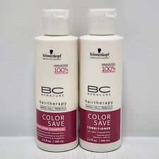 Xampu e condicionador Schwarzkopf BC Bonacure COLOR SAVE 3,4 oz DUO | Viagem comprar usado  Enviando para Brazil