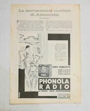 Pubblicità 1928 radio usato  Fucecchio