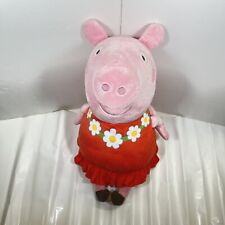 Peppa Pig Jumbo Pelúcia Rosa Hasbro Nick Jr Programa de TV Vestido Vermelho Brinquedo de Recheado com Flores comprar usado  Enviando para Brazil