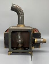 Antique Tin Kerosene Magic Lantern Projector Box & 10.5 Slides Pictures *Read for sale  Shipping to South Africa