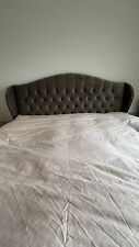 Headboard superking grey for sale  UK