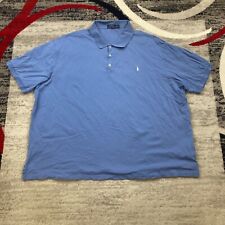 Ralph Lauren Polo Shirt 5XB 5XL XXXXXL 5X Big Blue Pony Rugby Outdoor Cotton Men for sale  Shipping to South Africa