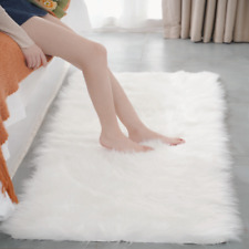 Usado, Alfombra de felpa suave piel de oveja dormitorio imitación alfombra sofá cojín  segunda mano  Embacar hacia Argentina