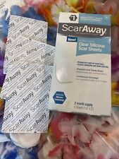 New ScarAway Clear Silicone Scar Sheets - White🌷3 SHEETS NOT 6🌷 for sale  Shipping to South Africa