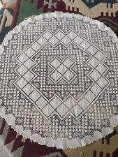 White round tablecloth for sale  SHAFTESBURY