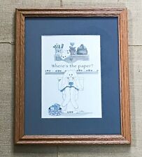 Funny Framed Wheres The Paper Bunny Paper On Toilet Print Bathroom Humor Art for sale  Shipping to South Africa