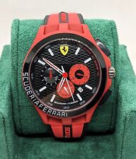 Usado, Relógio de pulso masculino esportivo Ferrari cronógrafo quartzo analógico mostrador preto taquímetro comprar usado  Enviando para Brazil