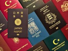 Caderno passaporte 43 países adereços filme imitação de estudante diário de viagem comprar usado  Enviando para Brazil