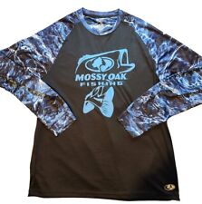 Camisa Mossy Oak Fishing Elements manga longa proteção UV logotipo robalo tamanho grande comprar usado  Enviando para Brazil