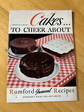 Livro de receitas vintage 1945 bolos para torcer cerca de 25 receitas de bicarbonato de sódio Rumford, usado comprar usado  Enviando para Brazil