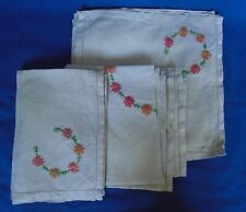 Old embroidered linnen for sale  PETERBOROUGH
