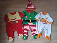 Newborn velour babygrows. for sale  SPALDING