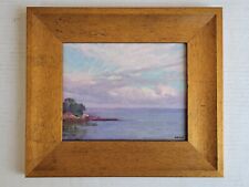 Ben Marcune Vintage Coastal Plein Air Lake Landscape Impressionist Oil Painting for sale  Shipping to Canada